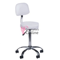 Scaun pentru salon cu spatar model BT 7268 alb